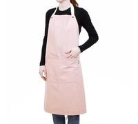 Craftelier - Delantal para Manualidades | 100% Algodón, con Bolsillos | Delantal Rosa | Ajustable y Cómodo | Mandil para Scrapbooking, Pintura Acrílica, Gesso y Técnicas Mixtas, 80x86 cm
