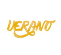 Craftelier - Die-cut de Metacrilato Relieve con Palabra: Verano | Ligero y Fijarse con Adhesivo o Cinta Doble Cara | Tamaño: 7 x 2,5 cm | Color: Amarillo