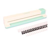 Craftelier - Encuadernadora Manual de 30 Agujeros - Perforadora con 6 Anillas Tonos Blanco y Negro - Perfora hasta 5 Hojas - Compatible con Tamaños de A4, A5, A6, A7 - Para Cuadernos y Scrapbooking