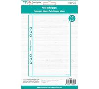 Craftelier - Fundas Transparentes de Plástico con 1 Bolsillo para Álbumes de Fotos Personalizados | Incluye 10 Fundas de 5" x 8" (12,7 x 20,32 cm) | Compatibles con Álbumes de 6 Anillas