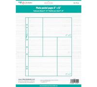 Craftelier - Fundas Transparentes de Plástico con 7 Bolsillos A para Álbumes de Fotos Personalizados | Incluye 10 Fundas de 9" x 12" (22,86 x 30,48 cm) | Compatibles con Álbumes de 3 y 4 Anillas