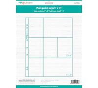 Craftelier - Fundas Transparentes de Plástico con 7 Bolsillos B para Álbumes de Fotos Personalizados | Incluye 10 Fundas de 9" x 12" (22,86 x 30,48 cm) | Compatibles con Álbumes de 3 y 4 Anillas