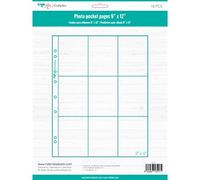 Craftelier - Fundas Transparentes de Plástico con 9 Bolsillos para Álbumes de Fotos Personalizados | Incluye 10 Fundas de 9" x 12" (22,86 x 30,48 cm) | Compatibles con Álbumes de 3 y 4 Anillas