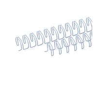 Craftelier - Kit de 2 Espirales de Anillas Dobles para Encuadernar Álbumes, Cuadernos, Agendas o Calendarios | Ideal para Proyectos de Scrapbooking y Manualidades | Ø 1,58 cm (5/8") - Color Azul Bebé