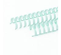 Craftelier - Kit de 2 Espirales de Anillas Dobles para Encuadernar Álbumes, Cuadernos, Agendas o Calendarios | Ideal para Proyectos de Scrapbooking y Manualidades | Ø 1,90 cm (0.75") - Color Turquesa