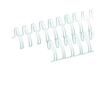 Craftelier - Kit de 2 Espirales de Anillas Dobles para Encuadernar Álbumes, Cuadernos, Agendas o Calendarios | Ideal para Proyectos de Scrapbooking y Manualidades | Ø 2,54 cm (1") - Color Blanco
