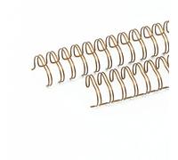 Craftelier - Kit de 2 Espirales de Anillas Dobles para Encuadernar Álbumes, Cuadernos, Agendas o Calendarios | Ideal para Proyectos de Scrapbooking y Manualidades | Ø 1,90 cm (0.75") - Color Bronce