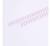 Craftelier - Kit de 2 Espirales para Encuadernar Álbumes, Cuadernos o Agendas | Ideal para Proyectos de Scrapbooking y Manualidades | Ø 1,27 cm (0.5") | Longitud 30,5 cm (12") - Color Rosa Bebé