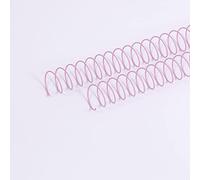 Craftelier - Kit de 2 Espirales para Encuadernar Álbumes, Cuadernos o Agendas | Ideal para Proyectos de Scrapbooking y Manualidades | Ø 2,54 cm (1") | Longitud 30,5 cm (12") - Color Rosa Bebé