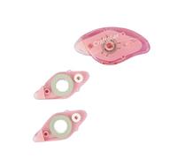 Craftelier - Kit de Dispensador Adhesivo con Cinta de Doble Cara Reposicionable + 2 Recambios | Diseñado para Proyectos de Scrapbooking y Manualidades | Medidas Cinta 8 mm x 7 m - Color Rosa