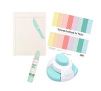 Craftelier - Kit de Herramientas para Crear tus Sobres Personalizados | Incluye Tabla de Marcar, Perforadora para Sobres, Cardstock Colores Pastel y Liquid Glue | Viene con Guía de Pasos para Sobres