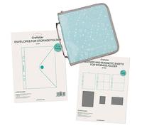 Craftelier - Kit de Organización de Sellos y Troqueles | Incluye Estuche Organizador un Sistema de 2 Anillas D-Ring, Fundas y Hojas Magnéticas y Sobres de Plástico | Tamaño 6" x 8" (15,24 x 20,32 cm)