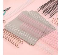 Craftelier - Kit Encuadernacion con Anillas de Encuadernar, Carton x 4, Tenacillas y Espirales de Encuadernar | Complemento Ideal para Nuestra Minty Duo Binding Machine | Manualidades y Scrapbooking