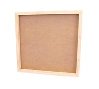 Craftelier - Marco con Profundidad 30x30 cm | Marco de Madera Natural Transparente para Scrapbooking y Manualidades 3D | Cuadro con Fondo para Objetos Voluminosos y Acetato Protector Frontal