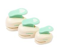 Craftelier - Pack de 3 Perforadoras de Corazones Dimámetros 3/8”, 5/8” y 1”