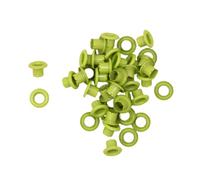 Craftelier - Pack de 40 Ojales Básicos Ideales para Tarjetería, Scrapbooking y Manualidades | Válidos para Diversos Materiales | Tamaño Diámetro Interior 5 mm y Exterior 8 mm - Color Verde Manzana