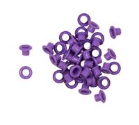 Craftelier - Pack de 40 Ojales Básicos Ideales para Tarjetería, Scrapbooking y Manualidades | Válidos para Diversos Materiales | Tamaño Aprox. Diámetro Interior 5 mm y Exterior 8 mm - Color Morado