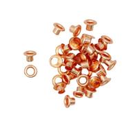 Craftelier - Pack de 40 Ojales Básicos Metalizados Ideales para Scrapbooking y Manualidades | Válidos para Diversos Materiales | Tamaño Aprox. Diámetro Interior 5 mm y Exterior 8 mm - Color Oro Rosa