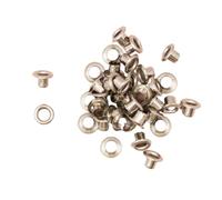 Craftelier - Pack de 40 Ojales Básicos Metalizados Ideales para Scrapbooking y Manualidades | Válidos para Diversos Materiales | Tamaño Aprox. Diámetro Interior 5 mm y Exterior 8 mm - Color Plata