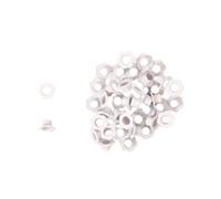 Craftelier - Pack de 40 Ojales con Forma de Flor | Ideales para Tarjetería, Scrapbooking y Manualidades | Válidos para Diversos Materiales | Tamaño Aprox. Interior 5 mm y Exterior 10 mm - Color Blanco