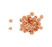 Craftelier - Pack de 40 Ojales con Forma de Flor | Ideales para Tarjetería, Scrapbooking y Manualidades | Válidos para Diversos Materiales | Tamaño Interior 5 mm y Exterior 10 mm - Color Oro Rosa