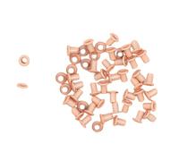 Craftelier - Pack de 50 Ojales Mini Ideales para Tarjetería, Scrapbooking y Manualidades | Válidos para Diversos Materiales | Tamaño Aprox. Diámetro Interior 3 mm y Exterior 5 mm - Color Rosa Bebé