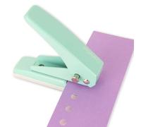 Craftelier - Perforadora de 1 Agujero con Recolector de Residuos, Capacidad de 20 Hojas - Taladradora Metálica para Tarjetas, Cartón y Proyectos Creativos, para Oficina, Hogar o Escuela