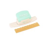 Craftelier - Perforadora de Palanca a Presión para Realizar Bordes de Blonda con Relieves Corazón en Papeles y Cartulinas Especial para Scrapbooking y Manualidades | Tamaño Aprox. 15 x 5,02 x 5,02 cm