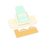 Craftelier - Perforadora de Palanca a Presión para Realizar Bordes de Blonda Decorativos con Flores Grandes en Papeles y Cartulinas Especial para Scrapbooking | Tamaño Aprox. 4,2 x 3,6 x 4,2 cm