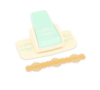 Craftelier - Perforadora de Palanca a Presión para Realizar Bordes de Doble Blonda en Papeles y Cartulinas Especial para Scrapbooking y Manualidades | Tamaño Aprox. 15 x 5,02 x 5,02 cm