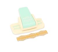 Craftelier - Perforadora de Palanca a Presión para Realizar Bordes de Doble Filigrana en Papeles y Cartulinas Especial para Scrapbooking y Manualidades | Tamaño Aprox. 15 x 5,02 x 5,02 cm