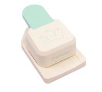 Craftelier - Perforadora papel 3 en 1 para etiquetas | Troqueladoras para manualidades y scrapbooking | Tag de agujero: 3,8 cm / 5,1 cm / 6,3 cm | Esquinas redondeadas y detalles festoneados