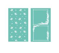 Craftelier - Set de 2 Mini Carpetas de Embossing Natura | Textura Natural para Scrapbooking y Manualidades | Compatible con Sizzix Big Shot, Minty Cut, Mini Evolution, Revolution | 7,64 x 12,62 cm