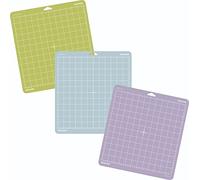 Craftelier - Set de 3 Tapetes de Corte Reutilizables con Adherencias Estándar, Ligero y Fuerte | Compatibles con Máquinas Cricut | Tamaño 30,5 x 30,5 cm (12" x 12") - Colores Verde, Morado o Azul