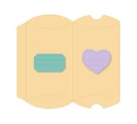 Craftelier - Set de 3 Troqueles Caja Almohada - para Scrapbooking, Tarjetería y Manualidades - Válido para Varios Materiales y Multiples Máquinas de Troquelado - Tamaño 12,58 x 13,83