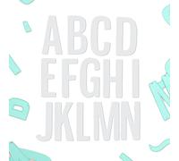 Craftelier - Set de 39 Troqueles de Letras Mayúsculas y Símbolos para Proyectos de Tarjetería, Scrapbooking y Manualidades | Compatible con Varias Máquinas de Troquelado y Materiales | Tamaño 5,5 cm