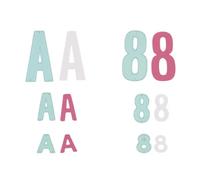 Craftelier - Set de 39 Troqueles de Letras Mayúsculas y Símbolos para Proyectos de Tarjetería, Scrapbooking y Manualidades | Compatible con Varias Máquinas de Troquelado y Materiales | Tamaño 5,5 cm
