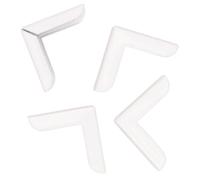 Craftelier - Set de 4 Esquineras Metálicas Grandes para Proyectos de Scrapbooking y otras Manualidades como Álbumes, Cuadernos, Layouts o Planners | Tamaño 22,5 x 5,5 x 3,3 mm - Color Blanco