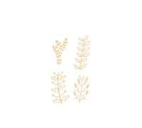 Craftelier - Set de 4 Troqueles Botánica para Creaciones de Scrapbooking, Manualidades y Tarjetería | Diseños de Elementos Florales - Tamaño Aproximado de Troqueles entre 2,65 x 4,61 cm y 3,09 x 6 cm