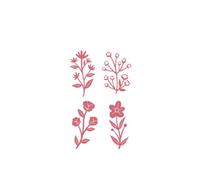 Craftelier - Set de 4 Troqueles Bouquet para Creaciones de Scrapbooking, Manualidades y Tarjetería | Diseños de Elementos Florales - Tamaño Aproximado de Troqueles entre 3,65 x 5,24 cm y 2,51 x 6 cm
