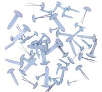 Craftelier - Set de 50 Brads o Encuadernadores de Tres Tamaños Diferentes | Ideales para Embellecer Etiquetas o Decorar Proyectos de Tarjetería, Scrapbooking y otras Manualidades | Color Azul Bebé