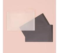 Craftelier - Set de 6 Sobres con Solapa Transparentes y 6 Hojas Magnéticas para Almacenamiento y Organización de Troqueles y Sellos | Tamaño Aprox. Sobre 23,8 x 18 cm y Hojas 23,2 x 14,3 cm