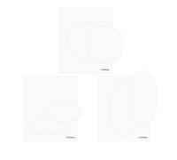 Craftelier - Set de Difusores de Embossing | 6 Plantillas Difusoras Dimensionales para Máquina de Embossing Sizzix, Big Shot, Big Shot Plus, Big Shot Switch, Revolution | 3 Formas para Scrapbooking
