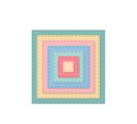 Craftelier - Set de Mini Troqueles Esenciales para Creaciones de Scrapbooking, Manualidades y Tarjetería | Forma de Cuadrados - Tamaño Aproximado entre 1,00 x 1,00 cm y 7,00 x 7,00 cm