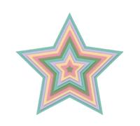 Craftelier - Set de Troqueles Esenciales para Creaciones de Scrapbooking y otras Manualidades | Forma de Estrellas - Tamaño Aproximado de los Troqueles entre 0,9 x 0,7 cm y 14,5 x 13,8 cm