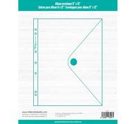 Craftelier - Sobres Transparentes de Plástico con Cierre de Velcro | Compatibles con Archivadores, Álbumes o Carpetas de 3 y 4 Anillas | Incluye 3 Sobres de Tamaño Aprox. 22,86 x 30,48 cm (9" x 12")