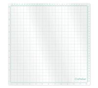 Craftelier - Tapete Translúcido Multiusos de Baja Adherencia y con Cuadrícula de Alineación | No Apta como Base de Corte | Tamaño Total Aprox. 30,5 x 30,5 cm (12” x 12”) - Color Transparente