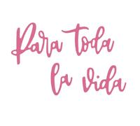 Craftelier - Troquel en Español con Mensaje de "Para Toda la Vida" | Frase Clásica Ideal para Proyectos de Tarjetería, Scrapbooking y otras Manualidades | Tamaño Aprox. 11 x 2,50 cm - Color Turquesa