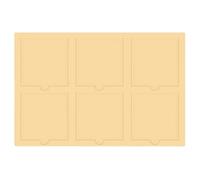 Craftelier - Troquel Tarjeta con 6 Ventanas 6"x4" - para Scrapbooking, Tarjetería y Manualidades - Válido para Varios Materiales y Multiples Máquinas de Troquelado - Tamaño 15,24 x 10,16