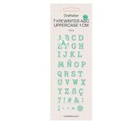 Craftelier - Troqueles de Letras Mayúsculas A-Z | Plantillas para Troqueladora | Compatible con Las Principales Troqueladoras para Manualidades y Scrapbooking | Papel, Cartulina o Goma EVA | 1cm